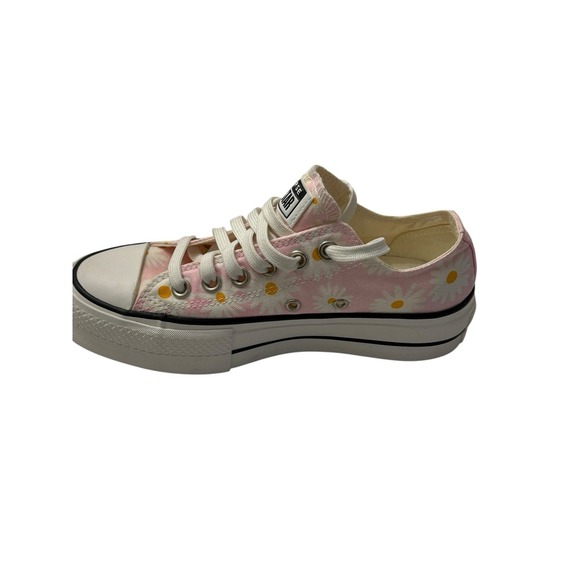VTG Y2K Converse All Stars Chuck Taylor Platform Low Rise Camp Daisies Pink SZ 5 - Picture 4 of 14